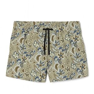 Mountain Hardwear Stryder Swim Shorts Green Floral Pattern Size M